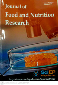 Image of Journal of Food and Nutrition Research Volume 6 Issue 2 February 2018