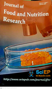 Image of Journal of Food and Nutrition Research Volume 7 Issue 1 January 2019