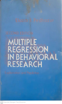 Image of Multiple Regression in Behavioral Research