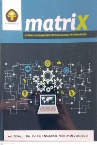 Image of MatriX : Jurnal Manajemen Teknologi dan Informatika