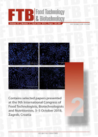 Image of FOOD TECHNOLOGY & BIOTECHNOLOGY Volume 57, Number 2, 2019