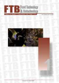 Image of FOOD TECHNOLOGY & BIOTECHNOLOGY Volume 58, Number 1, 2020