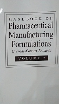 Image of Handbook Of Pharmaceutical Manufacturing Formulations Compressed Solid Products