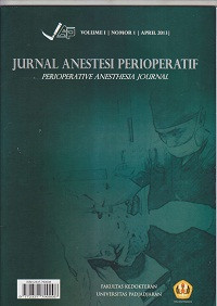 Image of Jurnal Anestesi Perioperatif (Perioperative Anesthesia Journal)Volume 1 Nomor 1 April 2013