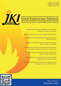 Image of Jurnal Keperawatan Indonesia Volume 28 No 3 November 2025