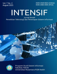 Image of INTENSIF : Jurnal Ilmiah Penelitian Teknologi Sistem Informasi Volume 7 No. 2 Tahun 2023