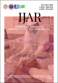 Image of Indonesian Journal of Anesthesiology and Reanimation Vol. 2 No. 1 2020