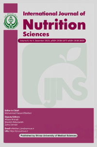 Image of International Journal of Nutrition Sciences Volume 7 Issue 4 December 2022