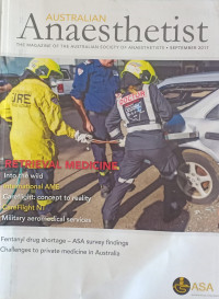 Image of Australian Anaesthetist The Magazine of The Australian Society Of Anaesthetist