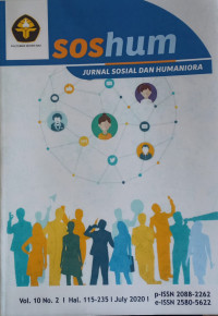 Image of SOSHUM Jurnal Sosial Dan Humaniora, Vol. 10 No 2 July 2020