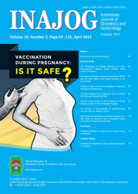 Image of Indonesian Journal of Obstetrics and Gynecology Volume 10 No. 2 April 2022