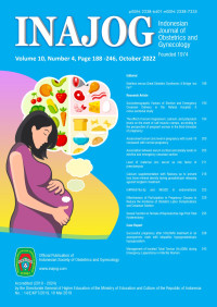 Image of Indonesian Journal of Obstetrics and Gynecology Volume 10 No. 4 October 2022