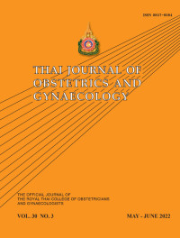 Image of Thai Journal Obstetrics and Gynaecology Volume 30 No. 3 Tahun 2022