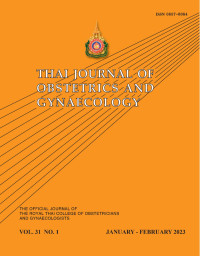 Image of Thai Journal Obstetrics and Gynaecology Volume 31 No. 1 Tahun 2023
