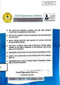 Image of Jurnal Keperawatan Soedirman : The Soedirman Journal of Nursing (SJN, Volume 16, Nomor 3, November 2021)