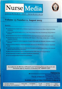 Image of Nurse Media Journal Of Nursing Vol. 13, No. 02 August Tahun 2023