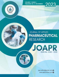 Image of Journal of Applied Pharmaceutical Research Volume 11 No. 5 2023