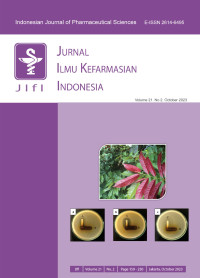 Image of JURNAL ILMU KEFARMASIAN INDONESIA (INDONESIAN JOURNAL OF PHARMACEUTICAL SCIENCE), VOL 21. NO 2. Oktober 2023