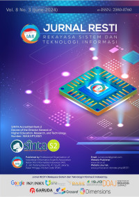 Image of Jurnal RESTI (Rekayasa Sistem dan Teknologi Informasi) Volume 8 No. 3 Tahun 2024