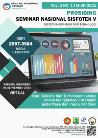 Image of Prosiding Seminar Nasional SISFOTEK V Sistem Informasi dan Teknologi “Data Science dan Technopreneurship dalam Menghadapi Era Digital pada Masa dan Pasca Pandemi”