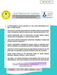 Image of Jurnal Keperawatan Soedirman : The Soedirman Journal of Nursing (SJN, Volume 15, Nomor 3, November 2020)