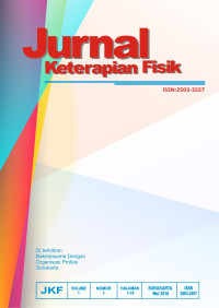 Image of Jurnal Keterapian Fisik Volume 1, No. 1, Tahun 2016