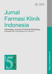 Image of Jurnal Farmasi Klinik Indonesia Volume 5, Nomor 3, September 2016