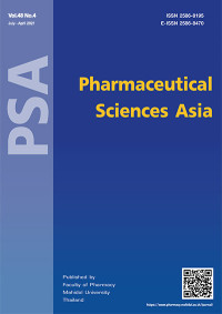 Image of Pharmaceutical Sciences Asia(PSA) Volume 48, Number 5, September-October 2021
