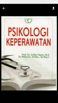 Image of Psikologi Keperawatan