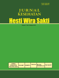 Image of Jurnal Kesehatan Hesti Wira Sakti Volume 7 Nomor 2 Tahun 2019