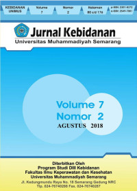 Image of Jurnal Kebidanan Universitas Muhammadiyah Semarang Volume 7 Nomor 2 2018