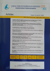 Image of Jurnal Ners dan Kebidanan Indonesia, Volume 10, Issue 01, 2022