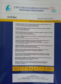 Image of Jurnal Ners dan Kebidanan Indonesia, Volume 9, Issue 01, 2021